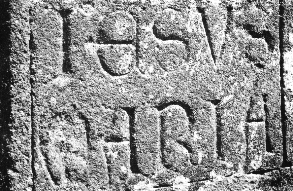 Inscription: Jesus, Maria